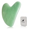 Gua Sha Face Treatment with Jade, Natural Stone, Heart Shape,