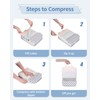 Narwey Compression Pack Cubes for Suitcase and Backpack, 6 Pieces