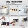 Bathroom Vanity Light Fixtures Over Mirror - Makeup Lighting Black
