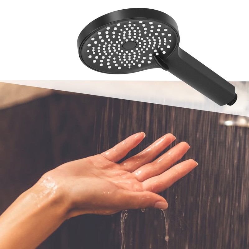 Handheld Shower Head High Pressure G1/2 Thread ABS Electroplated Showerhead
