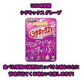 UHA味覚糖 シゲキックス グレープ 激シゲキックス 極刺激ソーダ 各10個 計20個 大容量 アソート グミ おかし ハードグミ +おやつのふくろ