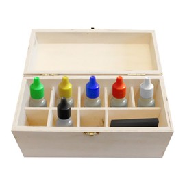 Gold Test Acid 10K 14K 18K 22K Silver Platinum Testing KIT + Stone + Wooden Box