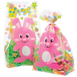 Baker Ross Easter Bunny Cellophane Gift Bags (Pack of 30) Creative Arts and Crafts Supplies for Kids Easter AT512