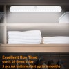 BLS BLS T01L LED Closet Light, Super Bright 20 LED Under Cabinet Lighting Battery Powered/DC Input Wireless Motion Sensing Light, Auto On Off Switch, Motion Sensor & Light Sensor, Light Beam Adjustable