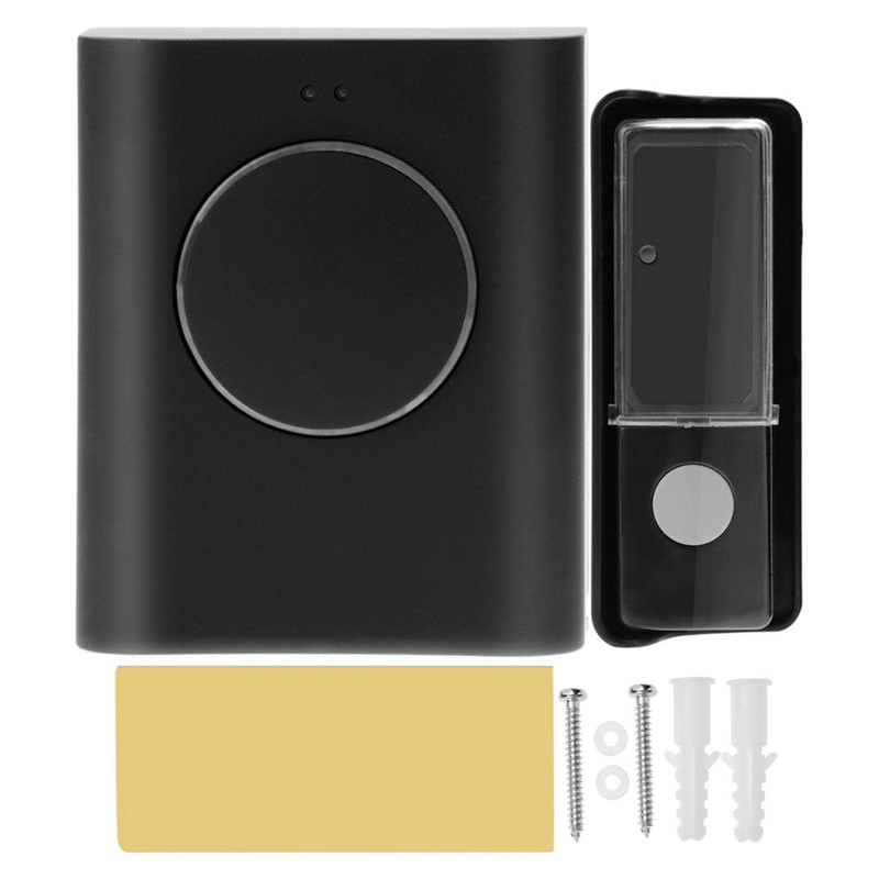 Waterproof Wireless Doorbell, MP3 Download Cordless Door Bell Ring with