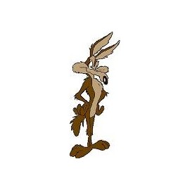 Wile E Coyote Standing 5" x 1.98" Vinyl Sticker Decal Cars Trucks Vans Walls Laptop