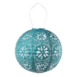 Allsop 32302 Stella Boho Solar Lantern, Mineral Green