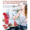 Pranski Kitchen Utensils Set-12 Pieces Silicone Cooking Utensils Set (Dishwasher
