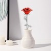 abooxiu Rose Flower Keepsake Urn for Ashes Memorial Small Stainless