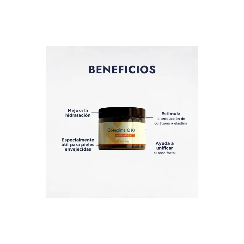Coenzima Q10 Pura Cosmética Antioxidante En Polvo Todo tipo de