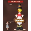 12FT Giant Blow Up Thanksgiving Inflatable Turkey Outdoor Decorations with