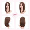 Hairro Hair Topper for Women Brown Clip in Hair Toppers