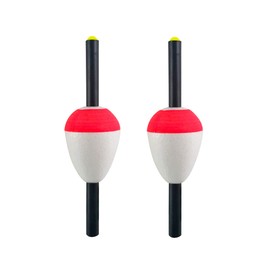 Thill Fish'N Foam Float Classic Fishing Bobber, Pearl/Oval Floats, Fishing Gear and Accessories, 2 Pack, 1 1/4", Pearl/Oval Slip-Stick