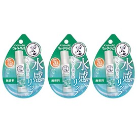Mentholatum Water Lip, Fragrance Free, 3 Packs