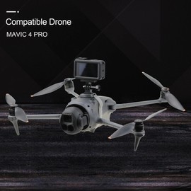 FlySimple Extension Bracket Mount for DJI Mavic 4 Pro Accessories, Mavic 4 Pro Upper Holder Camera Fill Lights Top Fixing Adapter Compatible with DJI Action 3/4/5 Pro/Insta 360 X5 X4 X3 Accessories