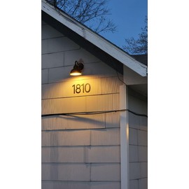 5 Inch Modern House Numbers for Outside 7 - Easy Installation With Screw Set, Includes Hardware for Flush or Floating Mount, Frosted Matte Black Acrylic Address Mailbox Numbers for Door Exterior Porch