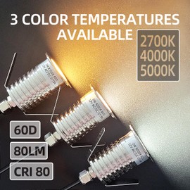 MALORY 6-Pack Recessed LED Deck Light, 1W 2700K 12V Low Voltage Landscape Lighting, Outdoor Step Stair Lights, Full 304 Stainless Steel Deck Lighting Wired for Outside Floor Yard (SG07, 6-Pack 2700K)