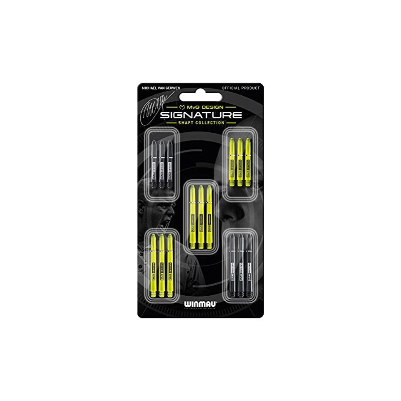 Winmau MvG Van Gerwen Signature Nylon Stems, Strong & Medium