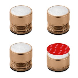 Nicheez Adjustable Height Swivel Aluminum Alloy Table Legs Set of 4 (Small, Gold)