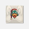 Unbranded Christmas Duck Mascot Animal 4'' X 4'' Square Wooden