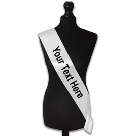 My Pretty Little Gifts 20 & Hot - Buy me a Shot! Party Sash 20th Birthday Sashes - White