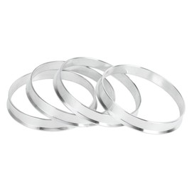INFINAUTO Hub Centric Rings, 64.1mm ID to 66.6mm OD Vehicle Wheel Hubrings Aluminum Alloy, 4 Pcs