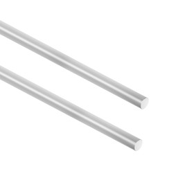 2 PCS Linear Motion Rods 10mm x 305mm (0.39 x 12 inches) Stainless Steel Solid Round Rod Case Hardened Chrome Shaft Linear Rail Guide Shaft for 3D Printer DIY CNC - Metric h8 Tolerance