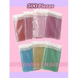 300 Piezas lip brush glitter para labios pestañas, microblading.utencicios para pestañas ,cepillo maquillaje pinceles lipbrush, Lip brush desechable para pestañas ,aplicador de labios desechable,utencicios para pestañas.