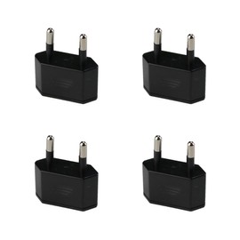 European Conversion Plug, C Type, Set of 4, Compatible with Europe, South Korea, Spain, Finland, etc