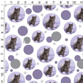 GRAPHICS & MORE Domestic Shorthair Kitten Cat Angel Wings Purple Satin Premium Gift Wrap Wrapping Paper Roll