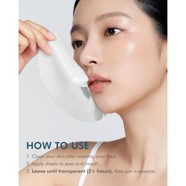 DERMAL Mascarilla De Gel De Hidrogel Fundente Con Ácido Hialurónico(4 Unidades)- Mascarilla Facial Coreana Nocturna Con Ceramidas - Hidratación...    