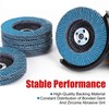EZARC Flap Discs 80 Grit, 4 1/2 x 7/8-Inch Flap