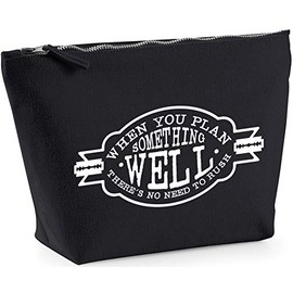 Hippowarehouse Nobody works with me, people work for me printed make up cosmetic wash bag 18x19x9cm