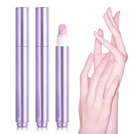 2Pcs 3-IN-1 Cuticle Oil Pen for Nails with Ceramic Tip Cuticle Pusher Moisturize Soften Nail Repair for Damaged Nails Dry Hangnail Care Nail Oil Pen for Nail Strengthener and Growth Light Fragrance