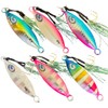 Slow Pitch Jig, Micro Size, Multicolor Teardrop Shape (Multi Color