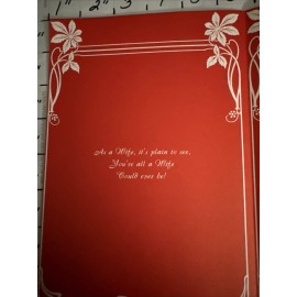 Vintage Merry Christmas Card Wife Black African Beautiful Message Glossy