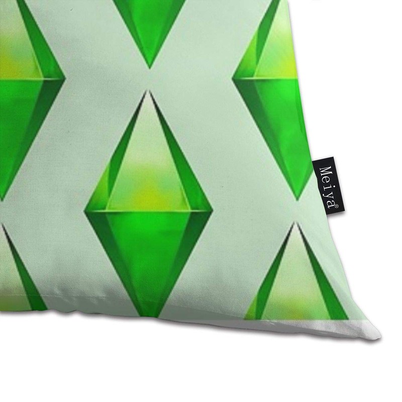 QMS CONTRACTING LIMITED The Sims Plumbob Print Pillowcase Home Life