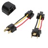 2pcs H4 Headlight Socket Converter Head Light Wiring Harness Adapter