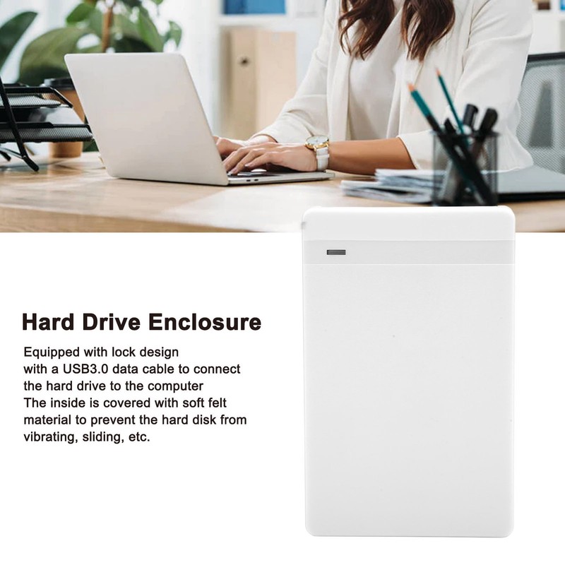 2.5in Hard Drive Enclosure USB3.0 Plug and Play Mobile HDD