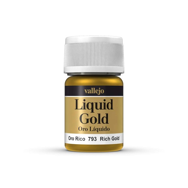 Vallejo Liquid Gold 70793 Rich Gold (Alcohol Based) (35ml)