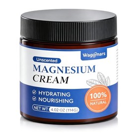 Crema De Magnesio Para Dormir - Loción Tópica De Magnesio Para Calambres Y Dolores En Las Piernas, Relajación Muscular, Calma - Manteca Corporal Natur