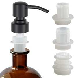 ALTGLAS Upcycling Kit for Soap Dispensers Pumps - Set of Silicone Stoppers in Three Sizes for 0.7-0.9 in Bottle Mouth (Pump not Included)