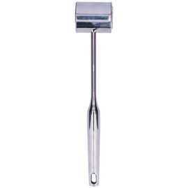 Stainless Steel Loose Meat Hammer Household Meat Tenderizer Kitchen Restaurant Meat Hammer Tool for Beef and Chicken304 Bright All Steel