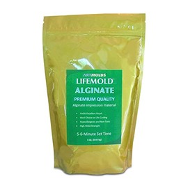 LifeMold Alginate Molding Powder for Hand Casting, Life Casting, Baby Molding Kit, Couples Casting - Non-Toxic Casting - 1lb (454g)