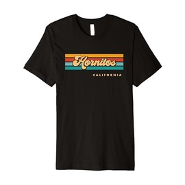 Vintage Sunset Stripes Hornitos, California Premium T-Shirt