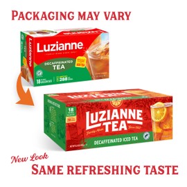 Luzianne Unsweetened Decaffeinated Iced Tea Bags, Gallon Size, 18ct Box, (Pack of 4)