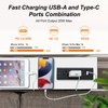 SAUCE ZHAN Sofa Table with Outlet and 20W USB C