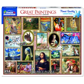White Mountain Puzzles Great Paintings - 1000 Piece Jigsaw Puzzle