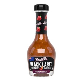 Bunsters Hot Ones Hot Sauce - Black Label 16/10 Heat Chili Pepper Sauce - Extreme Heat Around 99,000 on the Scoville Scale - Packed with Aussie Fruit and Veg