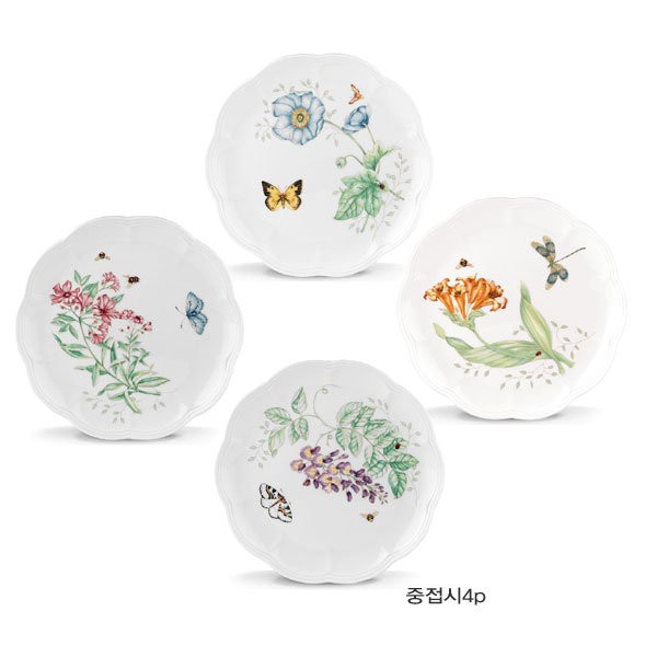 Lennox Butterfly Meadow medium plate 4p / 레녹스 버터플라이 메도우